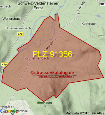 Postleitzahl 91356