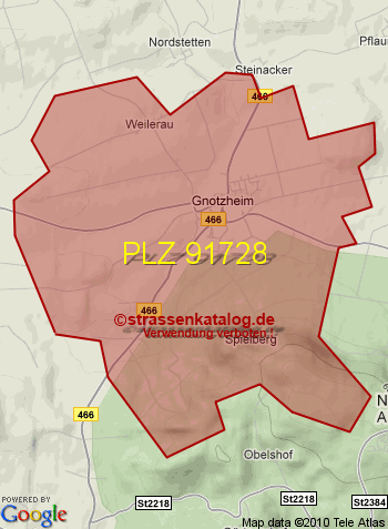 Postleitzahl 91728