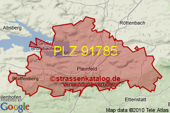 Postleitzahl 91785