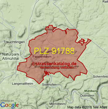 Postleitzahl 91788