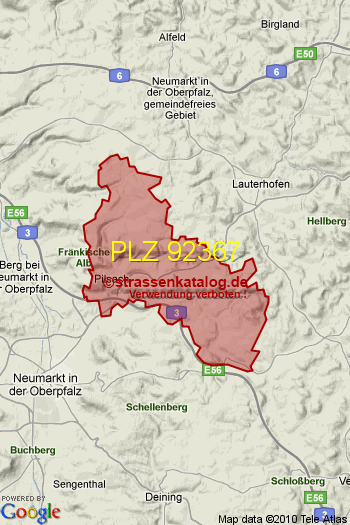 Postleitzahl 92367