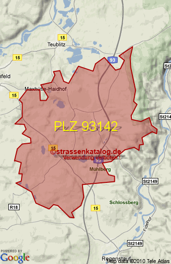 Postleitzahl 93142