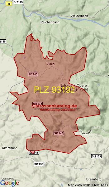 Postleitzahl 93192