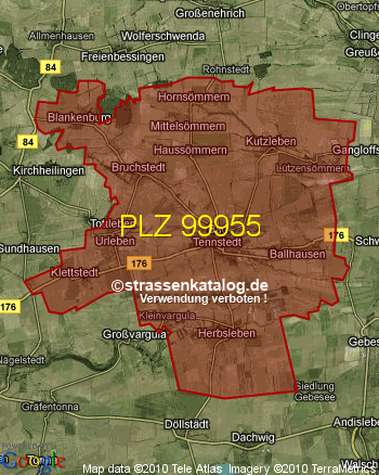 Postleitzahl 99955